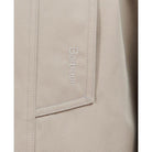 Barbour Short Greta Ladies Showerproof Trench - Earl Grey/Rosewood Tartan - William Powell