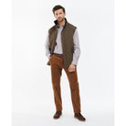 Barbour Shoveler Mens Quilted Gilet - Dark Olive - William Powell