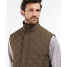 Barbour Shoveler Mens Quilted Gilet - Dark Olive - William Powell