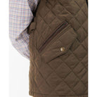 Barbour Shoveler Mens Quilted Gilet - Dark Olive - William Powell