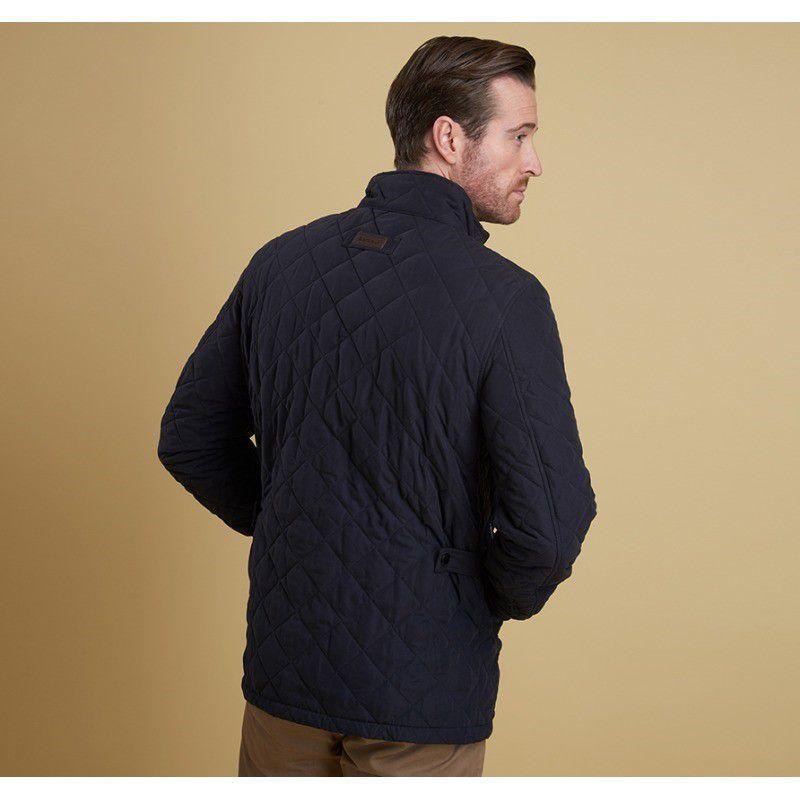 Barbour Shoveler Quilted Jacket - Navy - William Powell