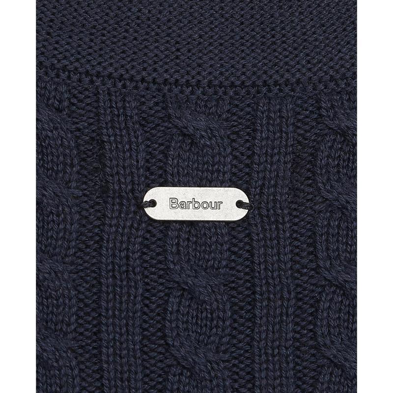 Barbour Stitch Guernsey Ladies Knit Dress - Navy - William Powell