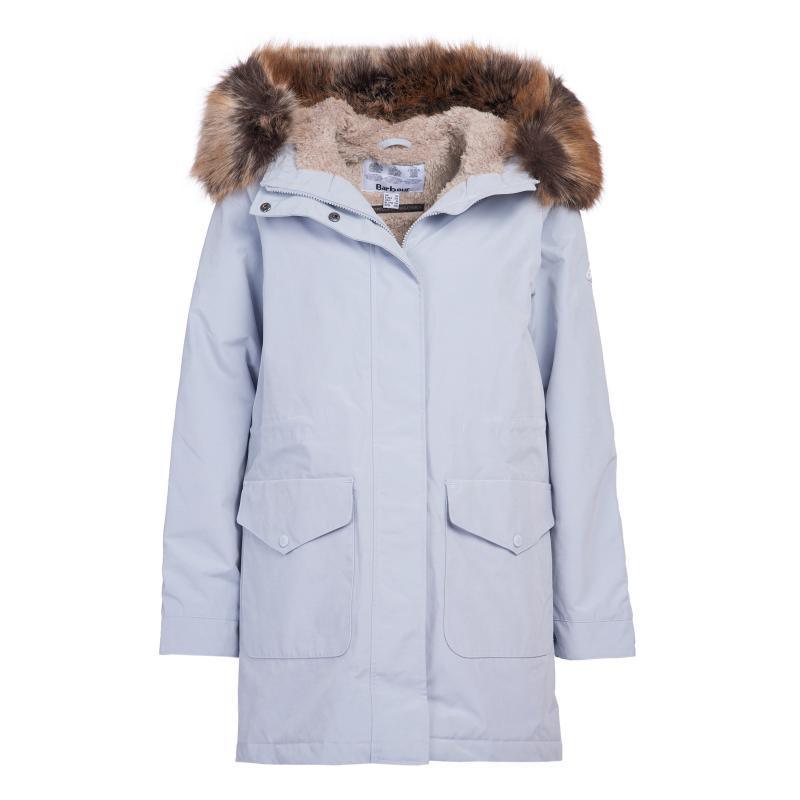 Barbour Swanage Ladies Waterproof Parka - Gray Dawn - William Powell