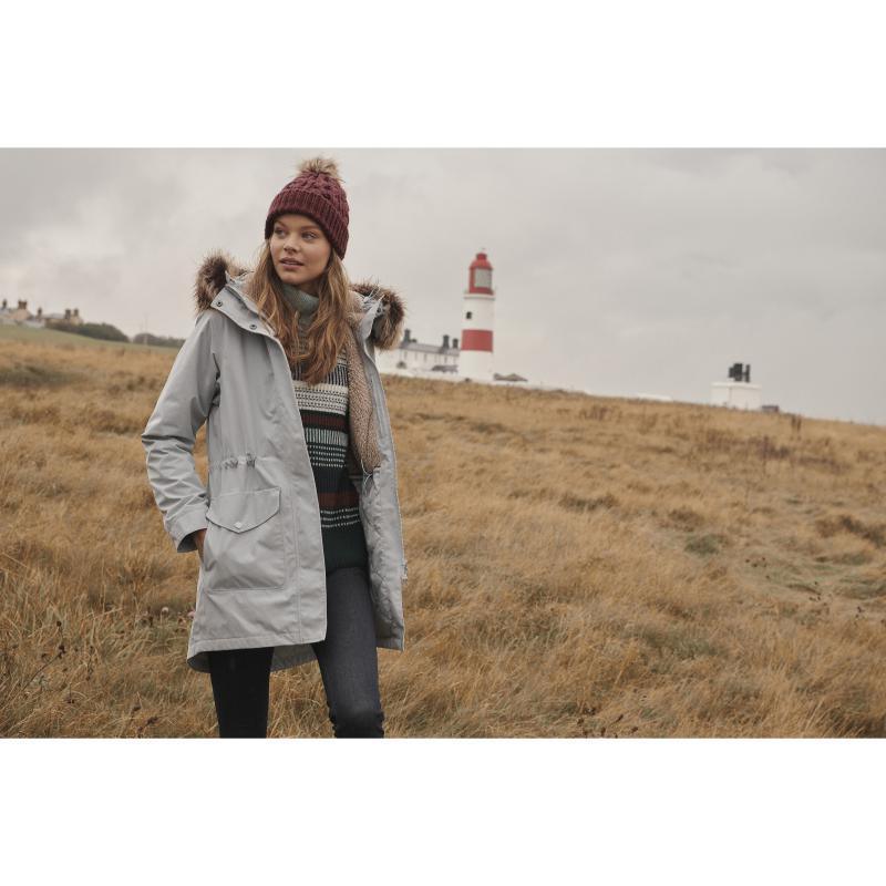 Barbour Swanage Ladies Waterproof Parka - Gray Dawn - William Powell