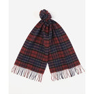 Barbour Tartan Lambswool Scarf - Cordovan - William Powell