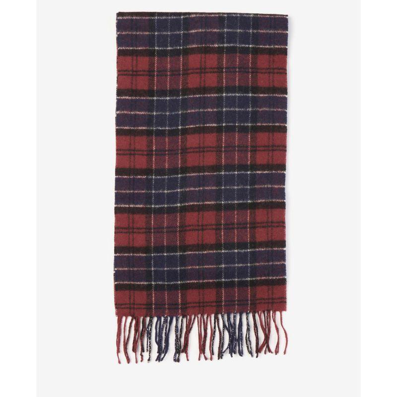 Barbour Tartan Lambswool Scarf - Cordovan - William Powell