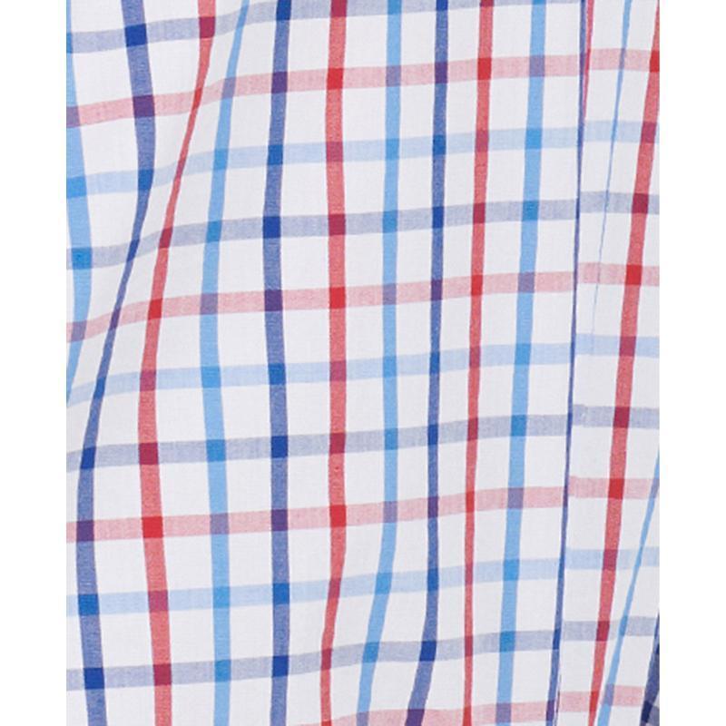 Barbour Tattersall 15 Mens Tailored Fit Shirt - Red - William Powell