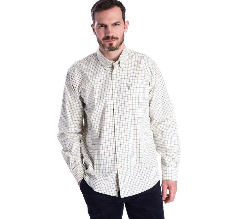 Barbour Tattersall 9 Mens Shirt - Purple - William Powell