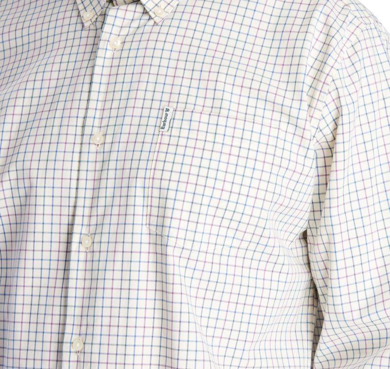 Barbour Tattersall 9 Mens Shirt - Purple - William Powell