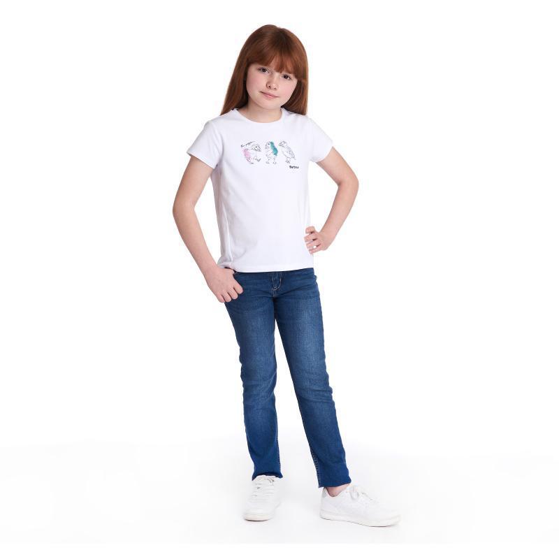 Barbour Tern Girls Tee - White - William Powell
