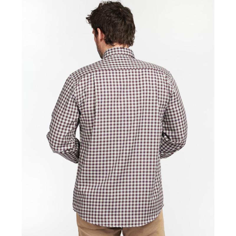 Barbour Thornley Thermo Weave Mens Regular Fit Shirt - Red - William Powell