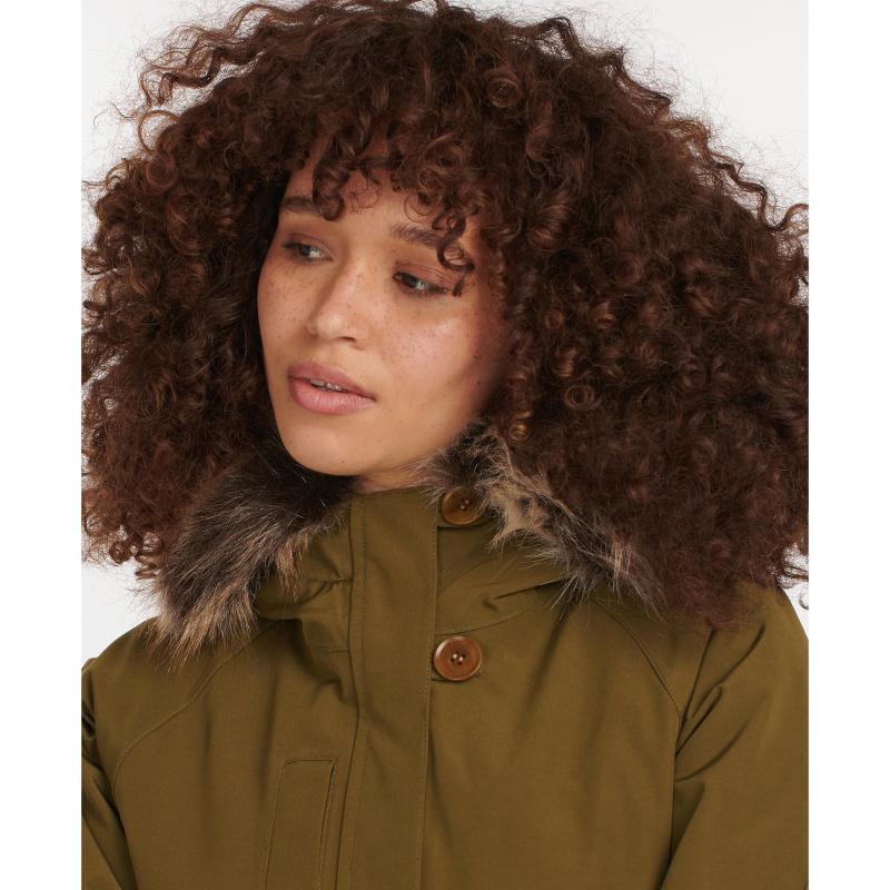 Barbour Warkworth Ladies Waterproof Jacket - Nori Green/Dusky Green - William Powell