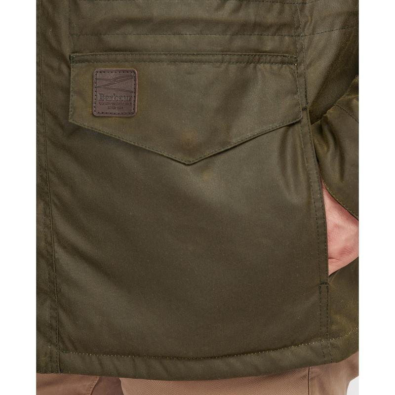 Barbour Watson Mens Wax Jacket - Archive Olive - William Powell