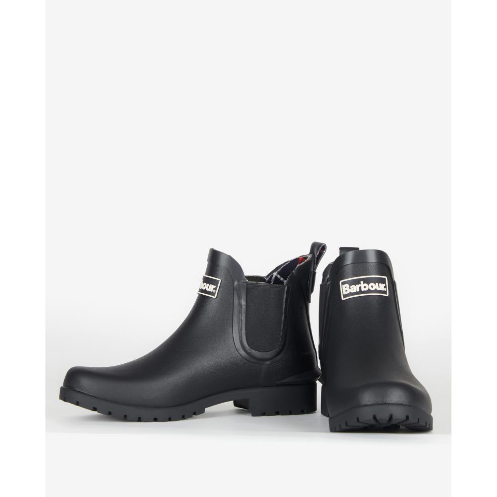 Barbour Wilton Ladies Ankle Wellington Boot - Black - William Powell