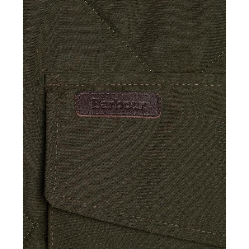 Barbour Winterdale Quilted Mens Gilet - Dark Olive - William Powell