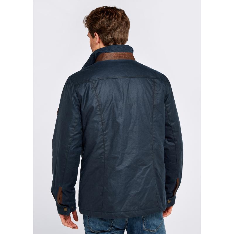 Dubarry Carrickfergus Mens Wax Jacket - Ocean Blue - William Powell