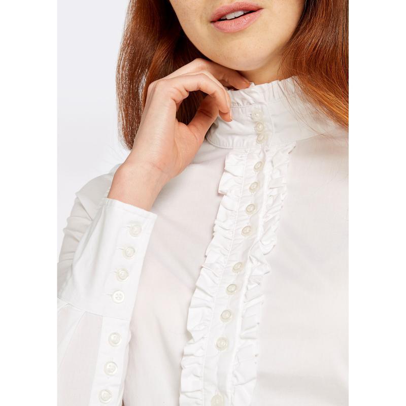 Dubarry Chamomile Ruffle Detail Shirt - White - William Powell