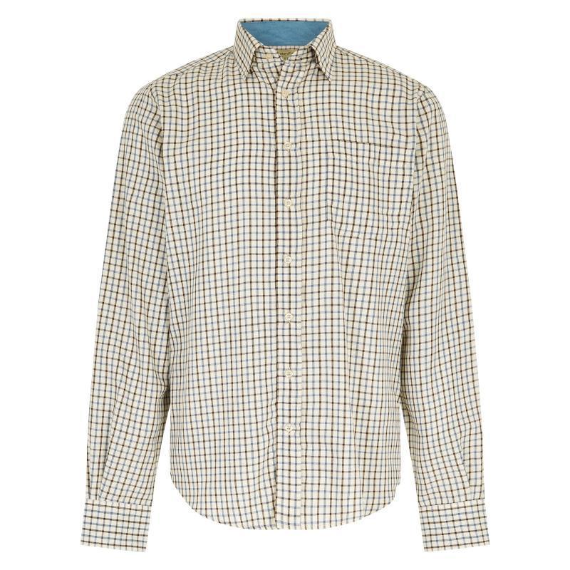 Dubarry Connell Mens Tattersall Shirt - Slate Blue - William Powell