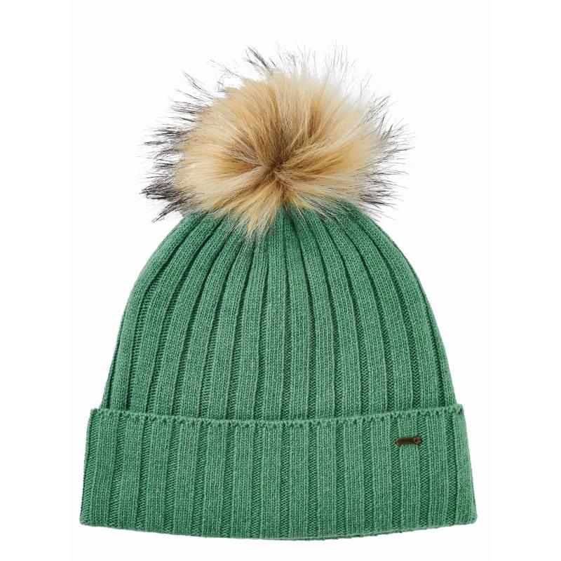Dubarry Curlew Ladies Faux Fur Bobble Hat - Crab Apple - William Powell