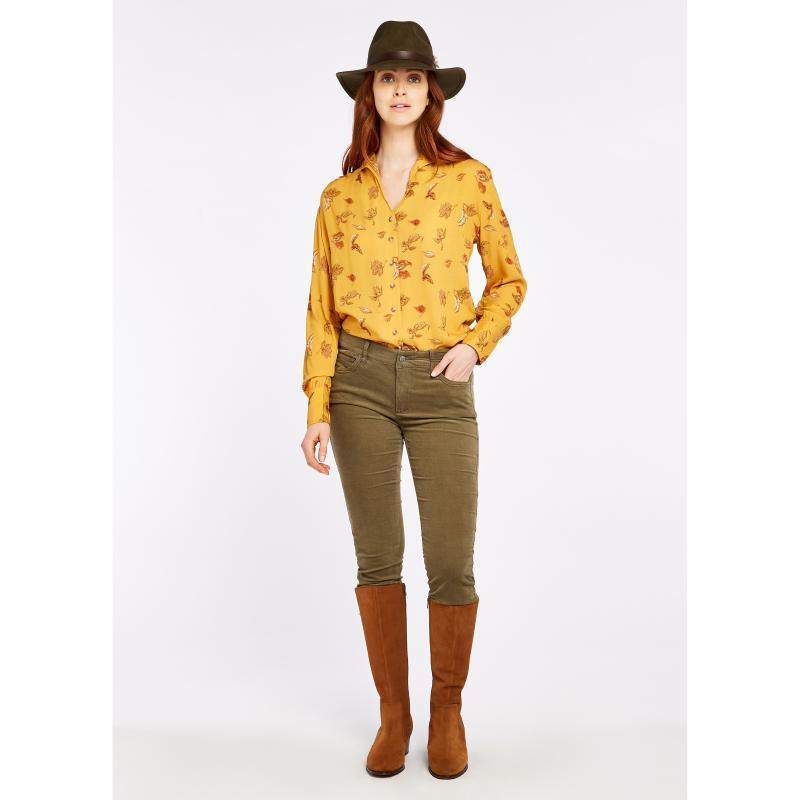 Dubarry Honeysuckle Ladies Stretch Pincord Jeans - Dusky Green - William Powell