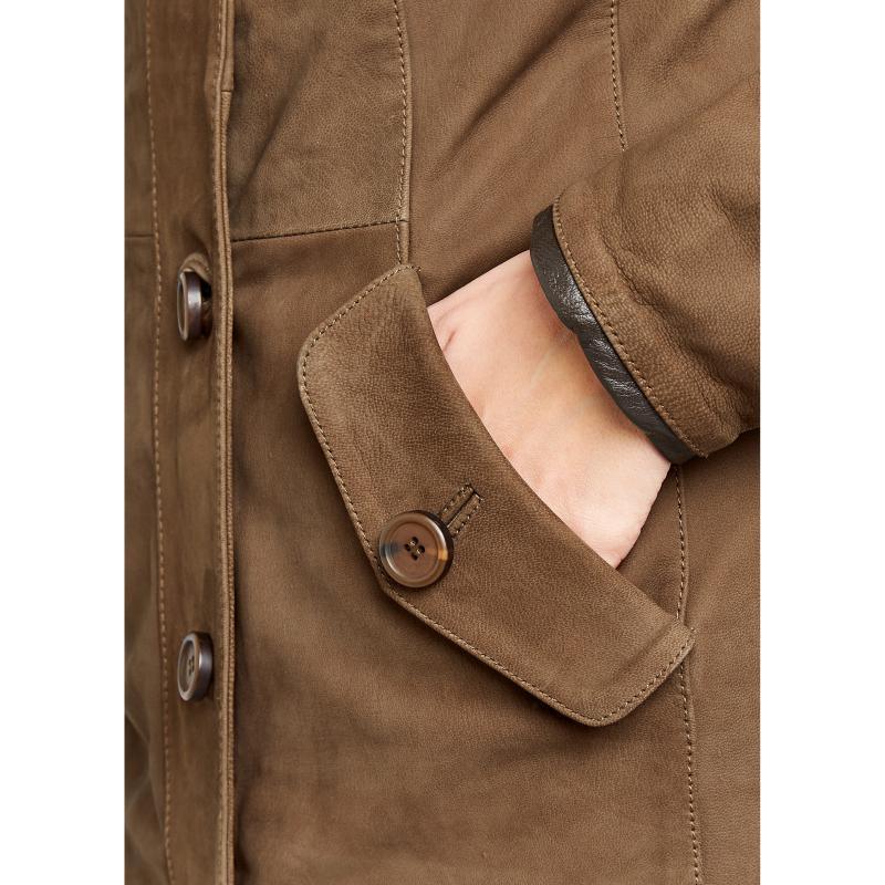 Dubarry Joyce Ladies Leather Jacket - Walnut - William Powell