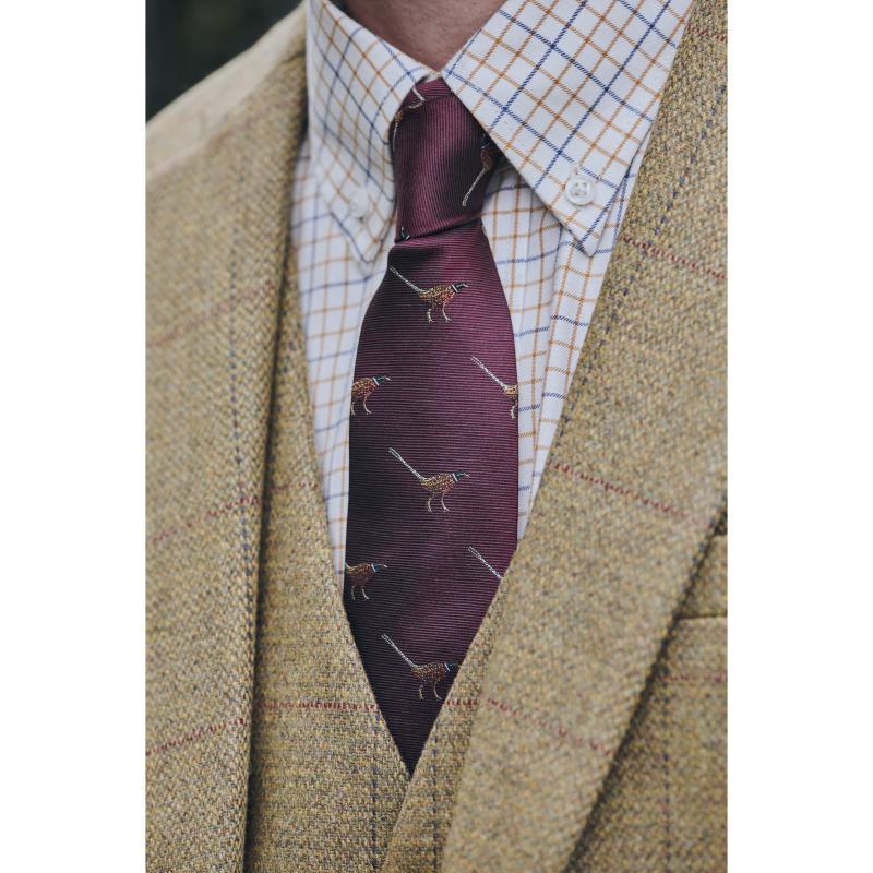 Dubarry Madden Mens Pheasant Tie - Merlot - William Powell