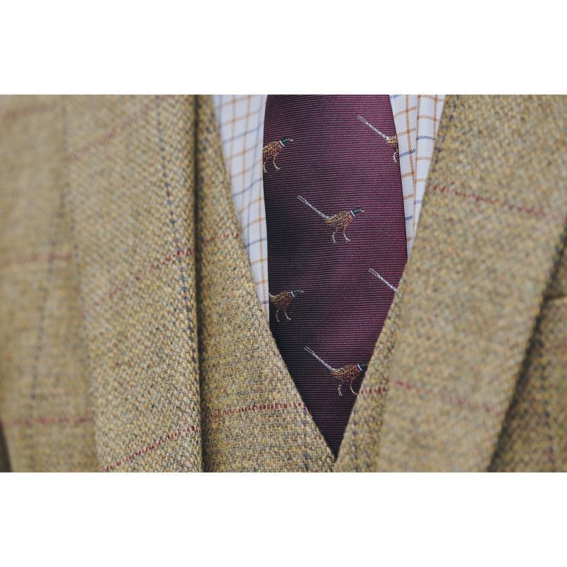 Dubarry Madden Mens Pheasant Tie - Merlot - William Powell