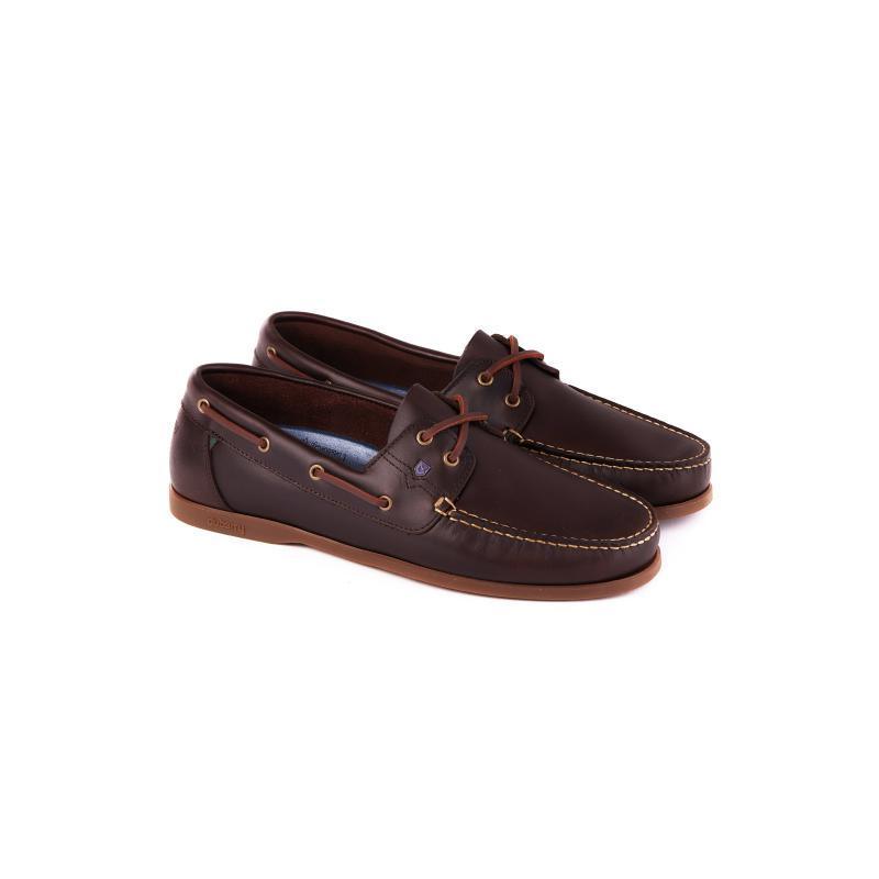 Dubarry Mens Port Leather Deck Shoe - Old Rum - William Powell