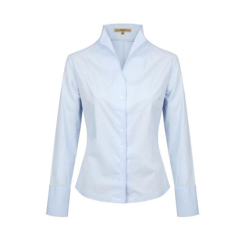 Dubarry Snowdrop Ladies Portrait Collar Shirt - Blue - William Powell