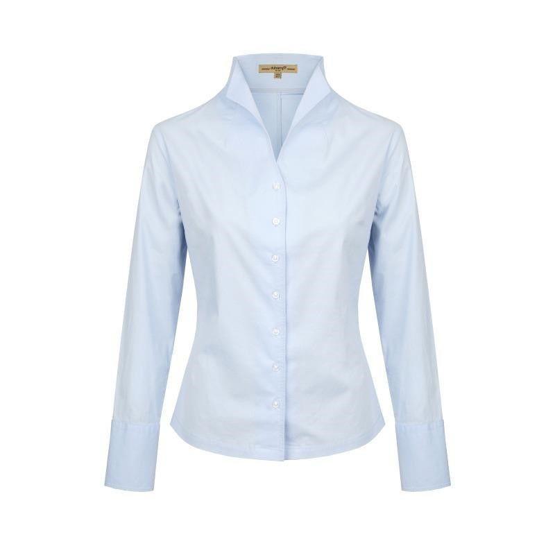 Dubarry Snowdrop Ladies Portrait Collar Shirt - Blue - William Powell