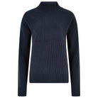 Dubarry Sullivan Ladies Funnel Neck Jumper - Navy - William Powell