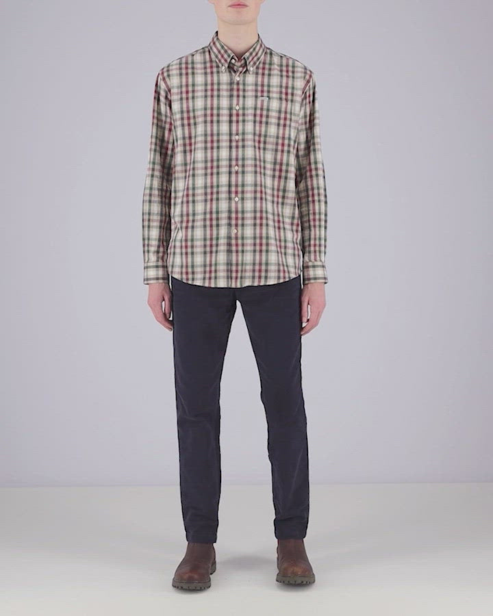 Barbour Darley Mens Regular Fit Shirt - Sandstone - William Powell