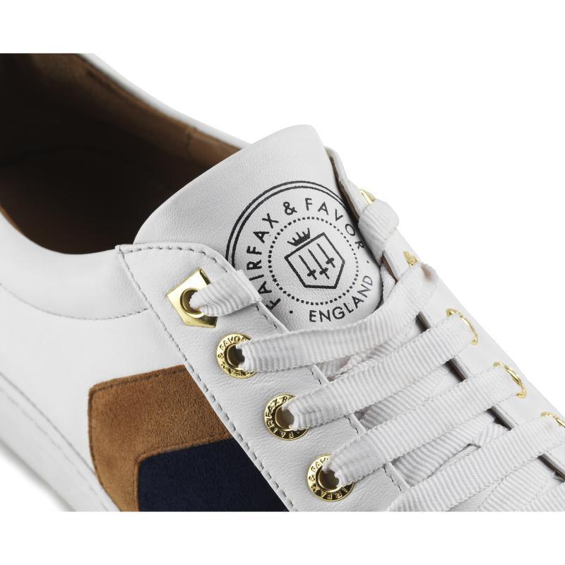 Fairfax & Favor Alexandra Ladies Trainer - White - William Powell