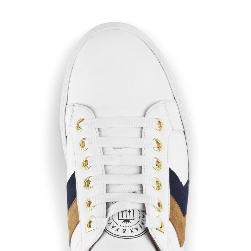 Fairfax & Favor Alexandra Ladies Trainer - White - William Powell