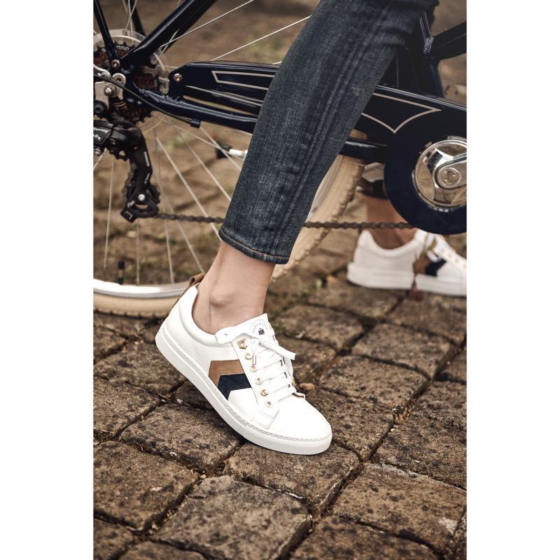 Fairfax & Favor Alexandra Ladies Trainer - White - William Powell