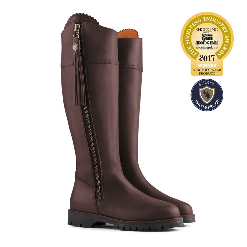 Fairfax & Favor Explorer Waterproof Regular Fit Boots - Mahogany - William Powell