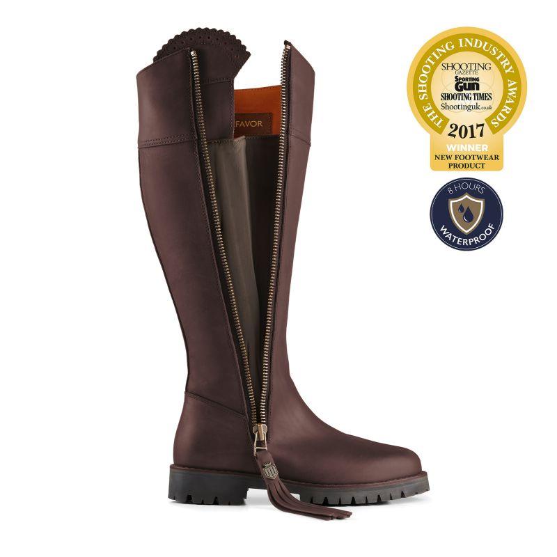 Fairfax & Favor Explorer Waterproof Regular Fit Boots - Mahogany - William Powell