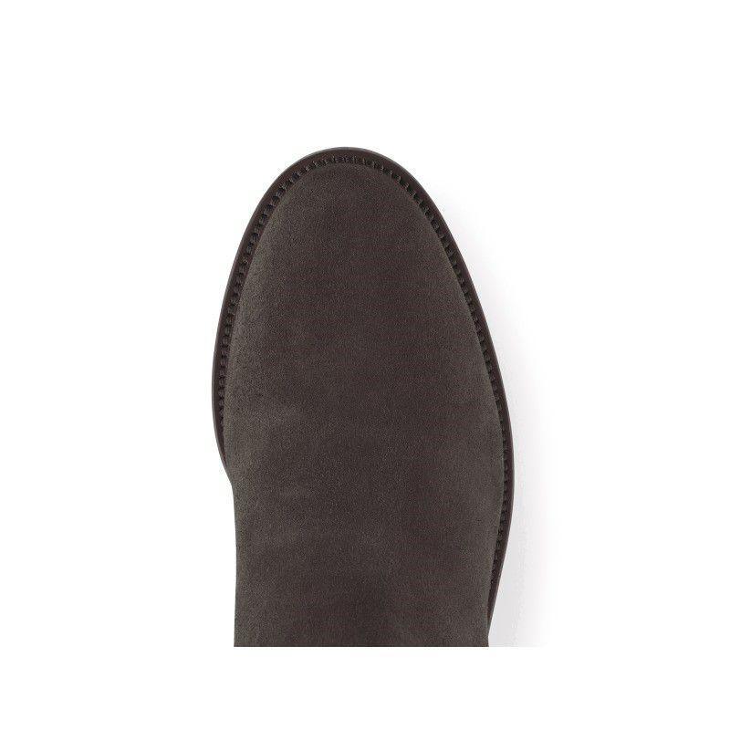 Fairfax & Favor Heeled Regina Suede Boots - Chocolate - William Powell