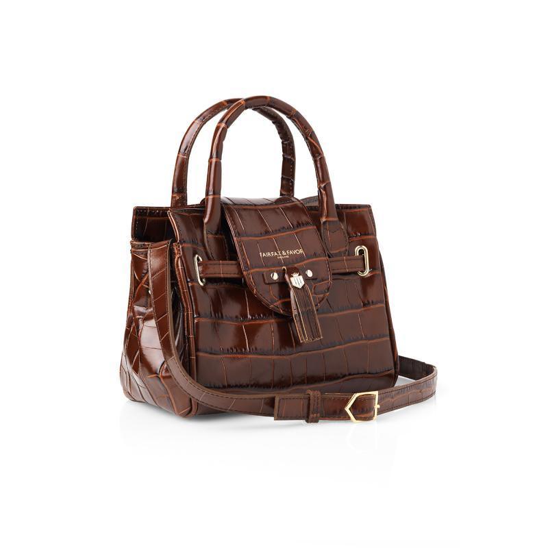 Fairfax & Favor Mini Windsor Handbag - Conker Brown - William Powell