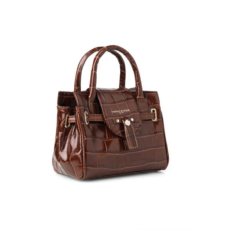 Fairfax & Favor Mini Windsor Handbag - Conker Brown - William Powell