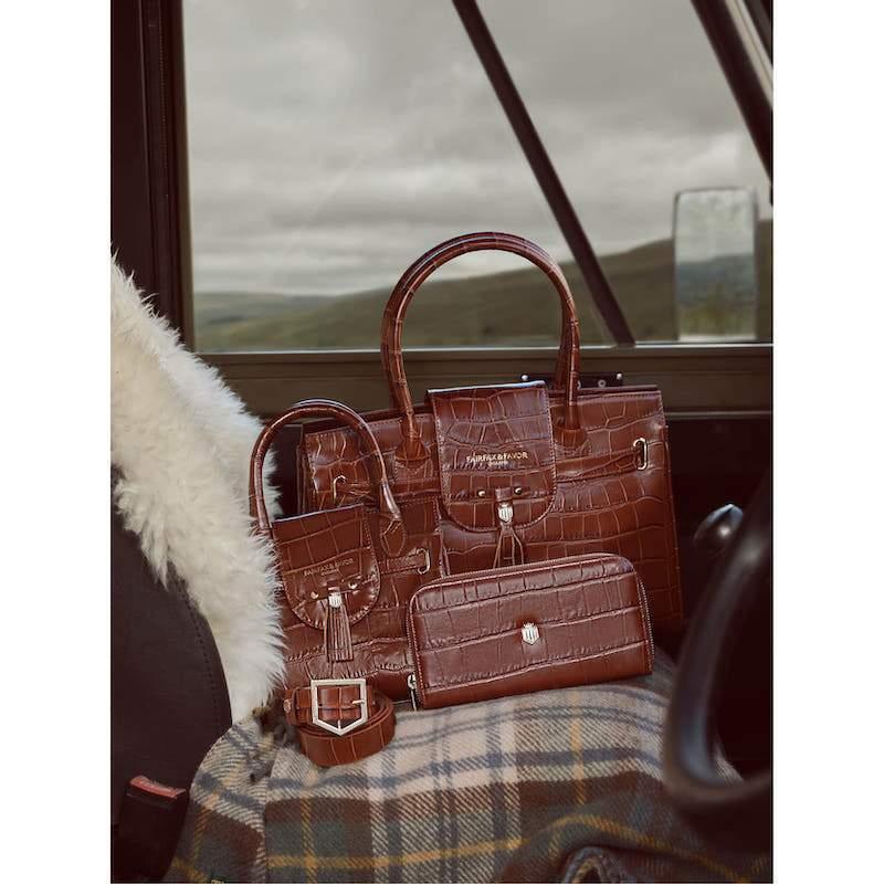 Fairfax & Favor Mini Windsor Handbag - Conker Brown - William Powell