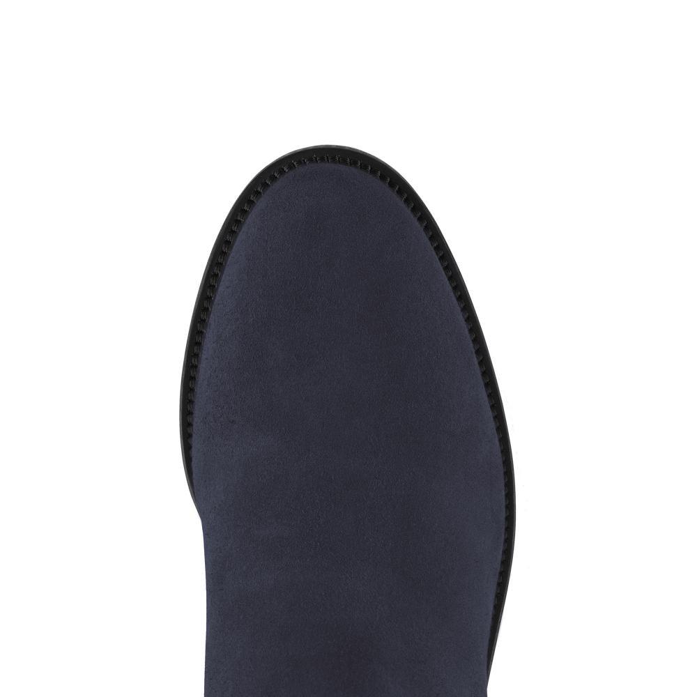 Fairfax & Favor Regina Suede Boot - Navy - William Powell