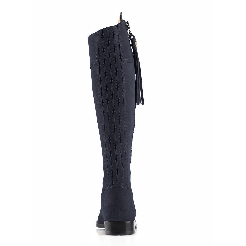 Fairfax & Favor Regina Suede Boot - Navy - William Powell
