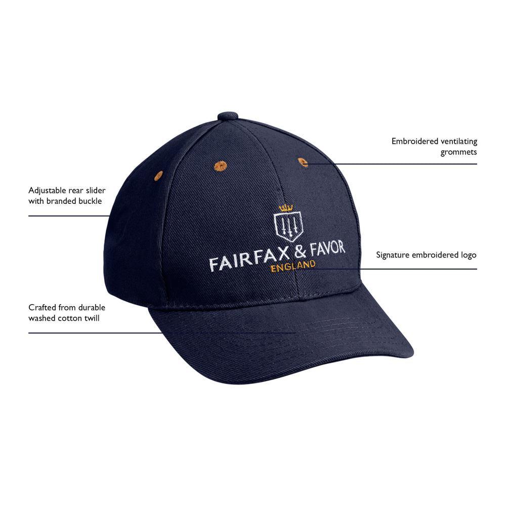Fairfax & Favor Signature Baseball Cap - Navy - William Powell
