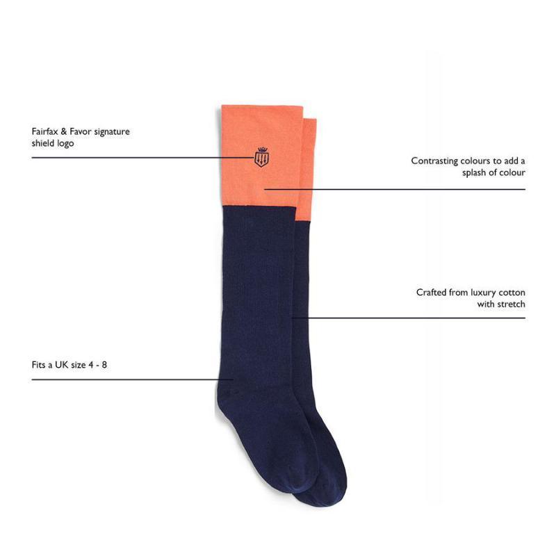 Fairfax & Favor Signature Knee High Socks Gift Pack - Jade/Coral/Blush Pink - William Powell