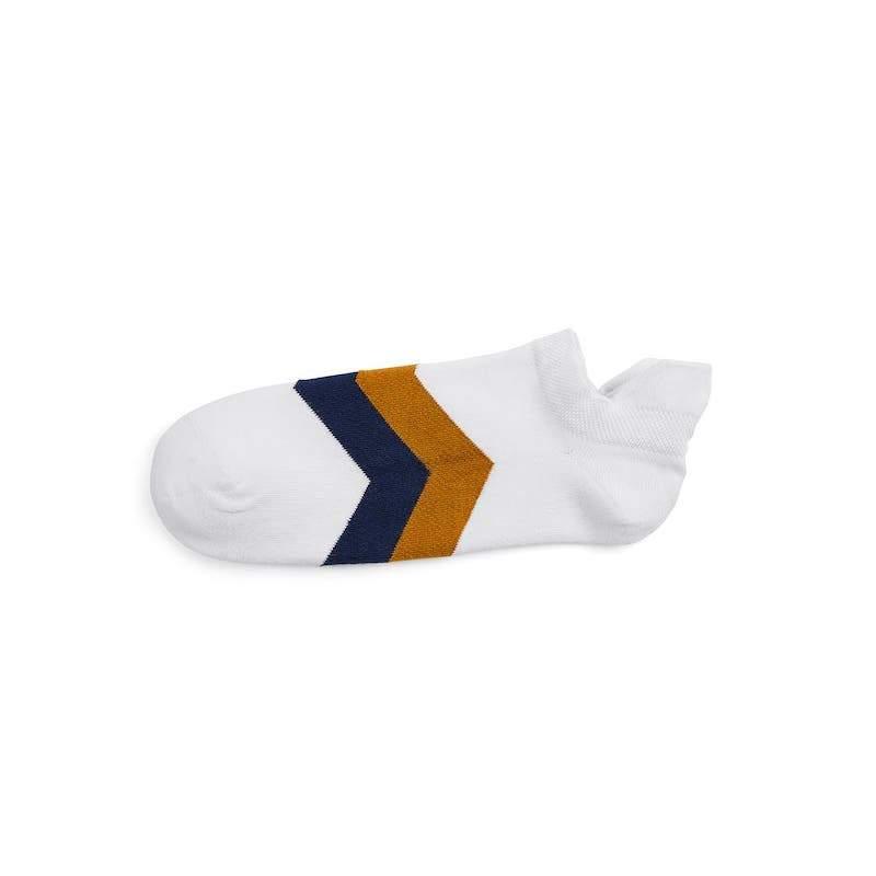 Fairfax & Favor Signature Ladies Trainer Socks (3 Pairs) - White/Navy - William Powell