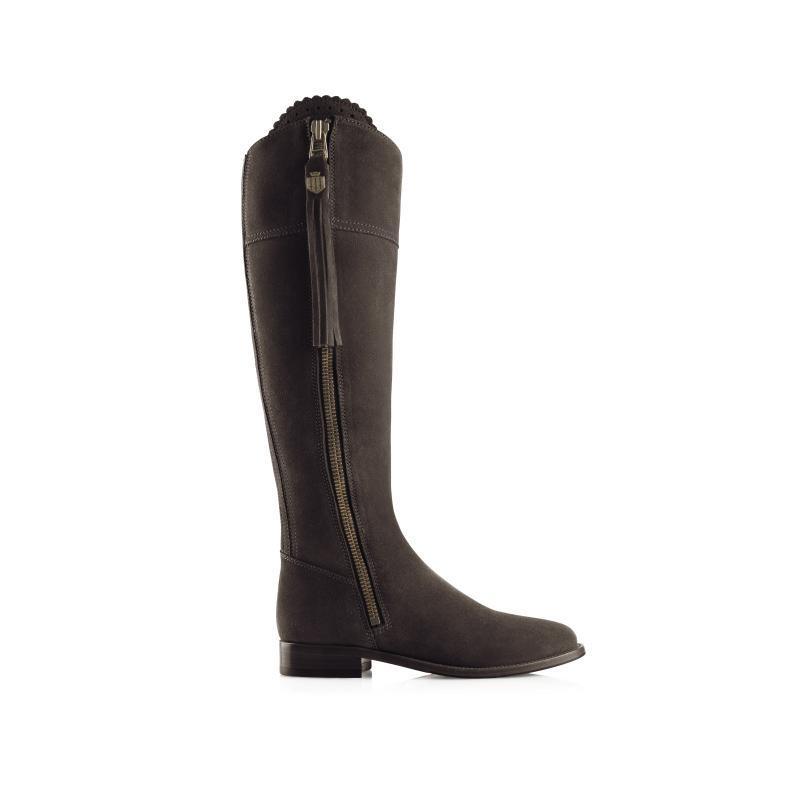 Fairfax & Favor Sporting Fit Regina Suede Boots - Chocolate - William Powell