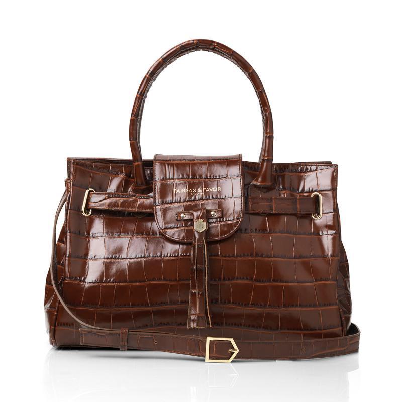 Fairfax & Favor Windsor Handbag - Conker Brown - William Powell