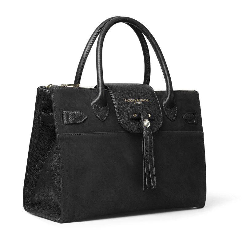 Fairfax & Favor Windsor Ladies Work Bag - Black - William Powell
