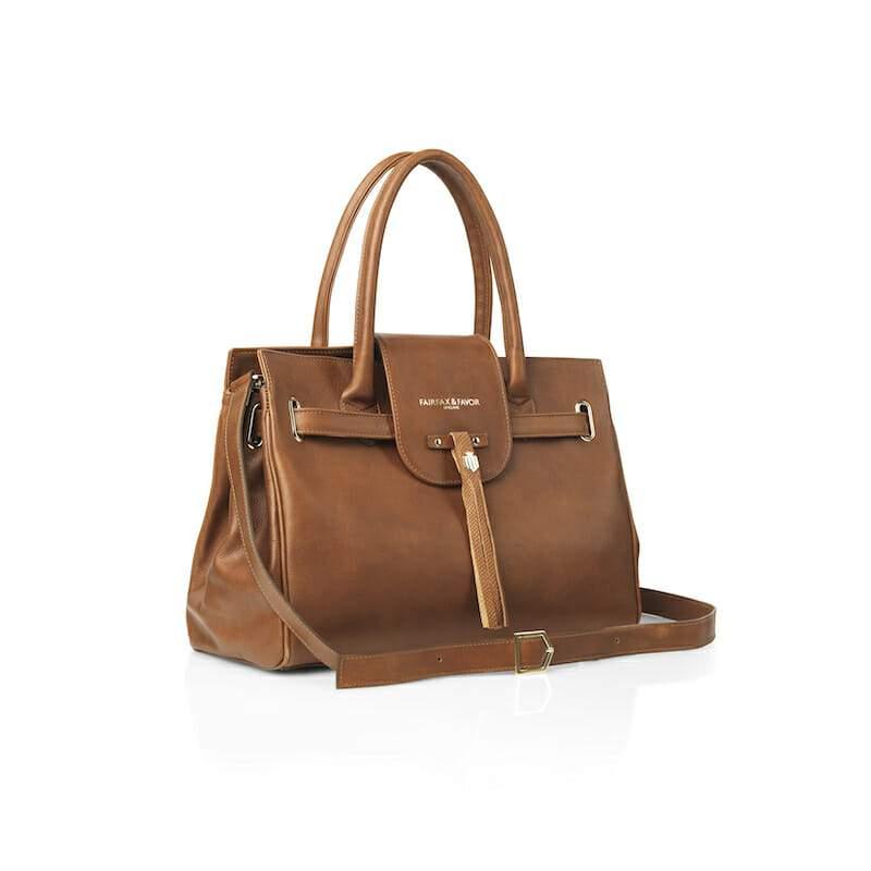 Fairfax & Favor Windsor Leather Pomovero Handbag - Tan - William Powell